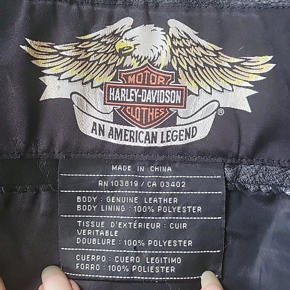 Harley Davidson Moon Shadow Tribal Leather Jacket - Picture 10 of 13